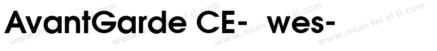 AvantGarde CE-粗体wes字体转换